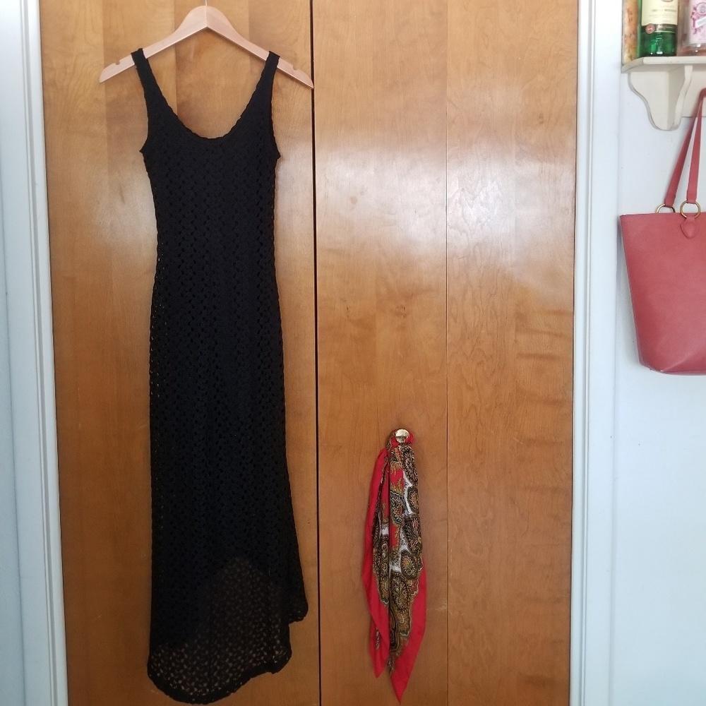 Boho Crochet High low Maxi Dress